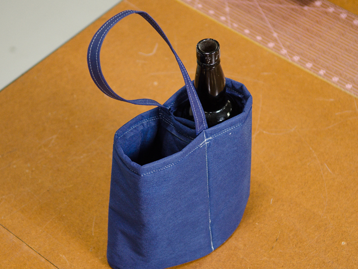Finished wine tote!